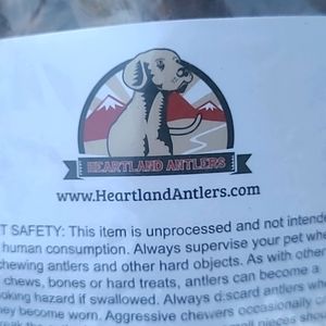 NWT Heartland Lrg  Deer Antler For Dogs